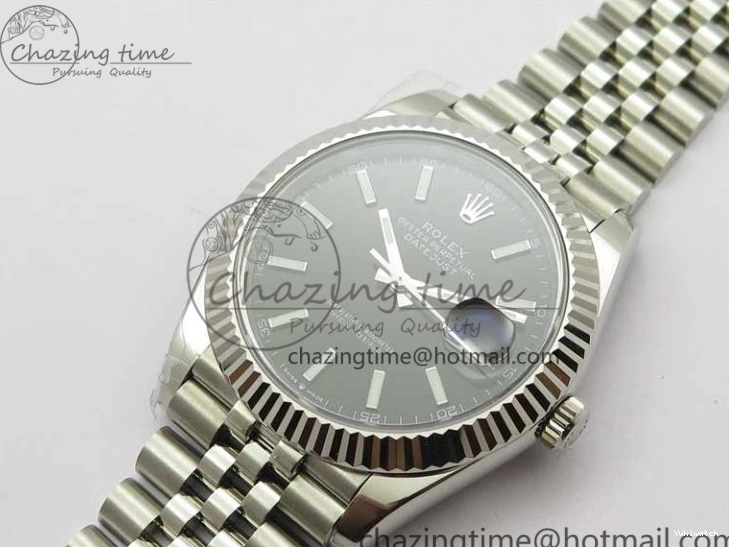 1:1 Bracelet 126334 DateJust Markers 41MM Jubilee SS VRF Black Dial Best on A3235 SS Edition Stick 904L 0729
